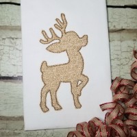Christmas Reindeer Machine Applique Design 